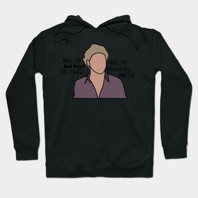 Niall Horan bad boy/church boy Hoodie by emmamarlene